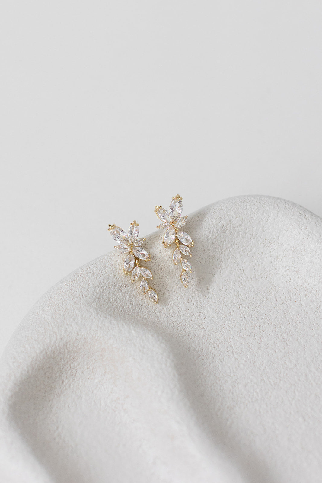Bloom - Marquise Crystal Cluster Drop Bridal Earrings