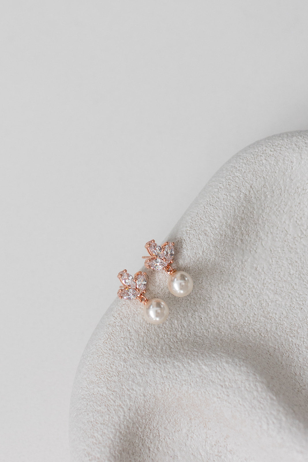 Buy Lola - Pretty Pearl Drop Bridal Earrings online | The White Collection Australia