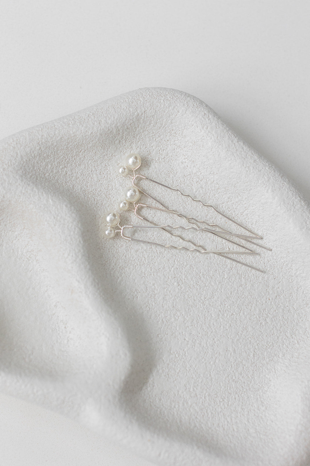 Naomi - Petite Double Pearl Bridal Hair Pins