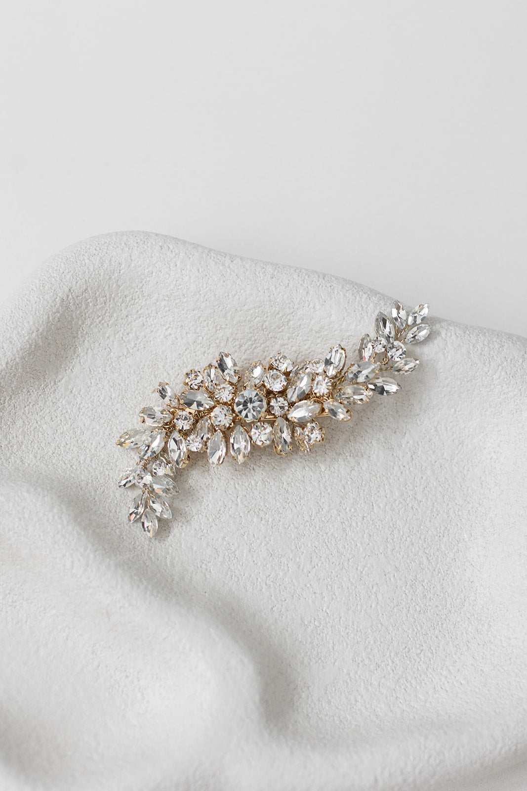 Buy Celine - Luxurious Crystal Embellished Bridal Hair Clip online | The White Collection Australia