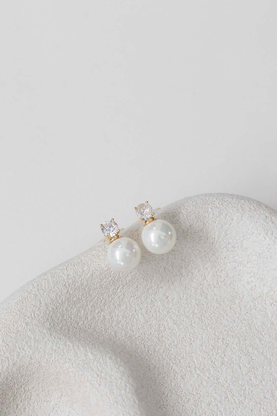 Buy Annabelle - Pearl and Crystal Bridal Stud Earrings online | The White Collection Australia