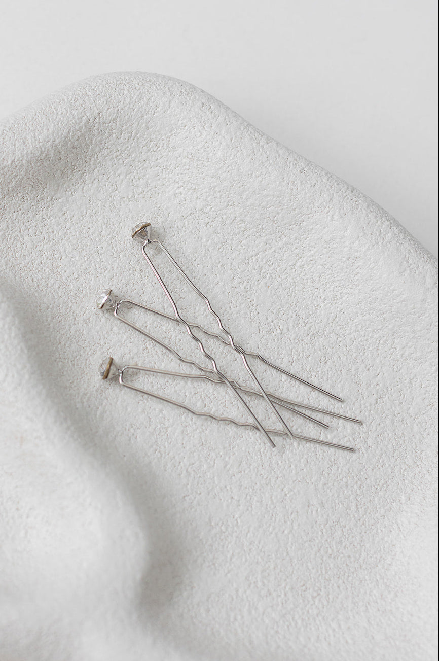 Buy Aria - Bridal Crystal Hair Pin Trio online | The White Collection Australia