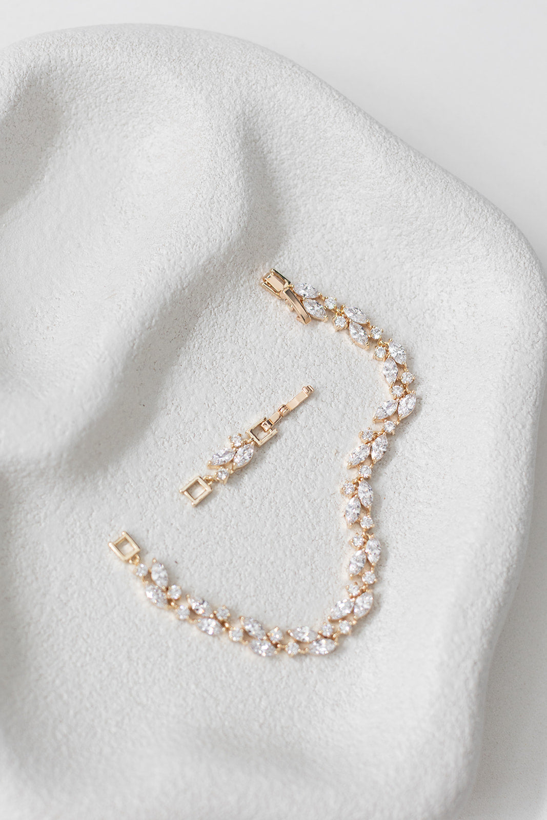 Buy Sabrina - Unique Crystal Bridal Bracelet online | The White Collection Australia