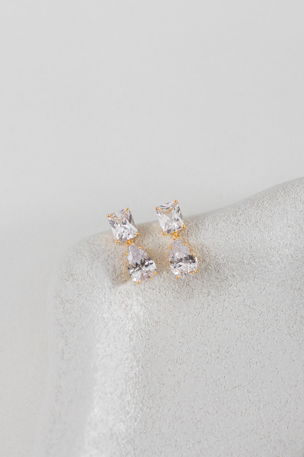Buy Eleanor - Classic Crystal Drop Bridal Earrings online | The White Collection Australia