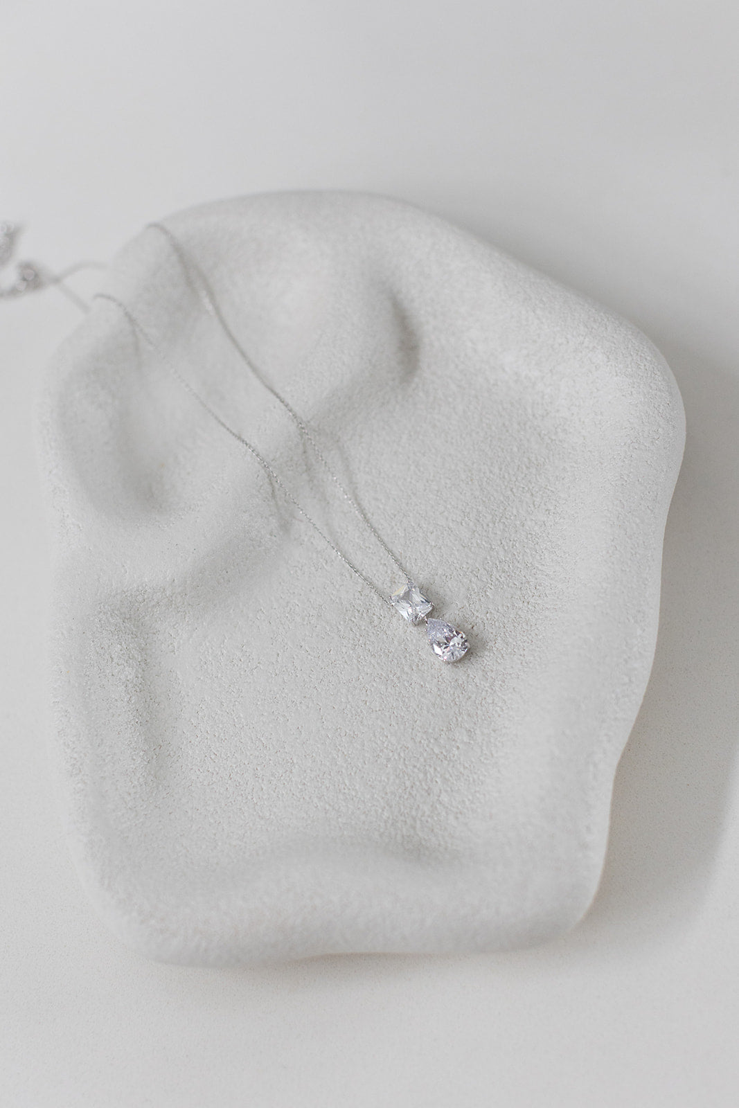 Buy Eleanor - Classic Crystal Drop Bridal Necklace online | The White Collection Australia
