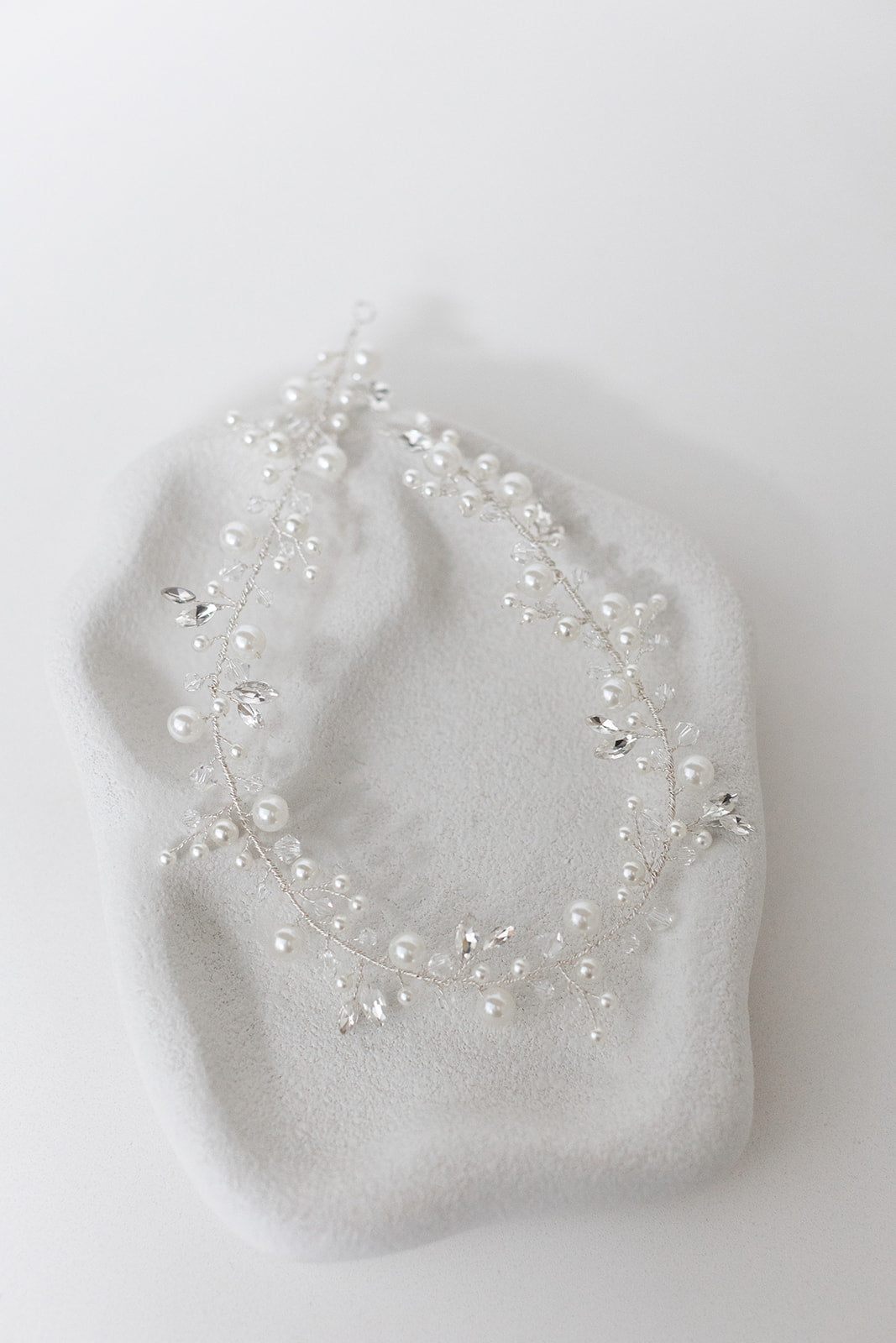 Buy Cleo Pearl & Crystal Bridal Hair Vine online | The White Collection Australia