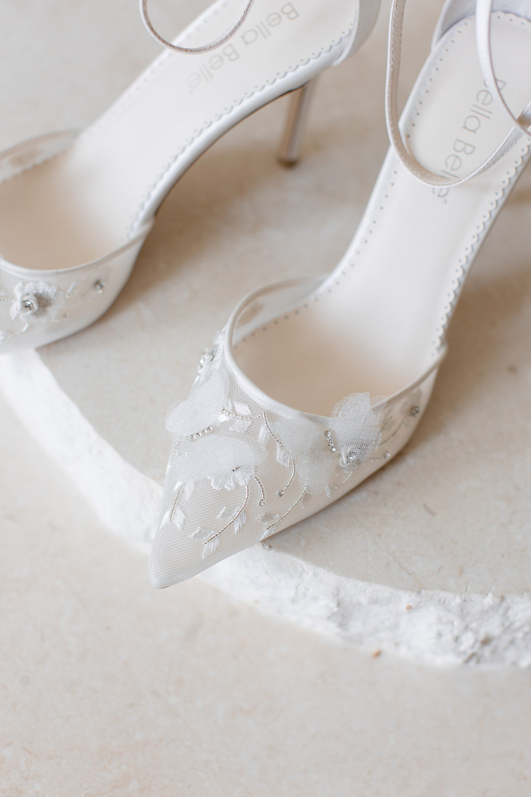 Buy Eve - Ivory Butterfly Heels online | The White Collection Australia