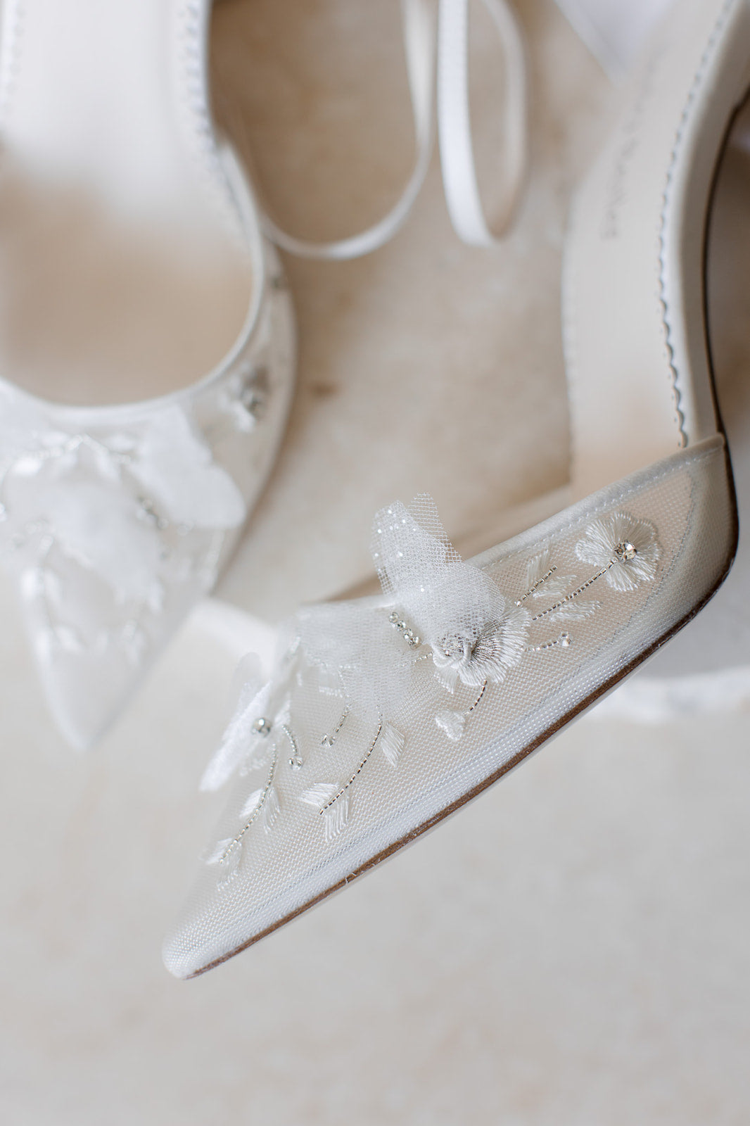 Buy Eve - Ivory Butterfly Heels online | The White Collection Australia