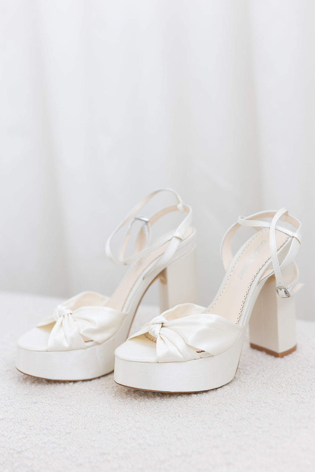Serafina - Open Toe Platform Bridal Sandals