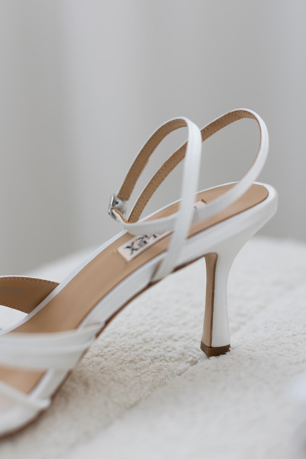 Joselyn - Open Toe Lace Ankle Strap Stiletto Heels - Soft White