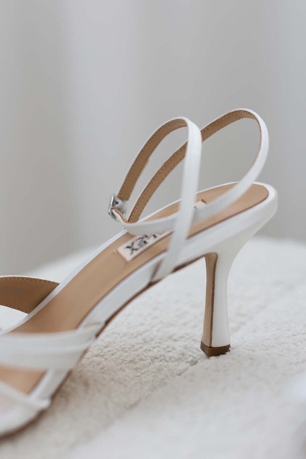Buy Joselyn - Open Toe Lace Ankle Strap Stiletto Heels - Soft White online | The White Collection Australia