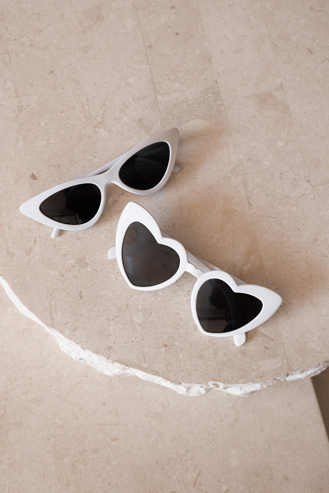 Brittany - White Cat Eye Sunglasses