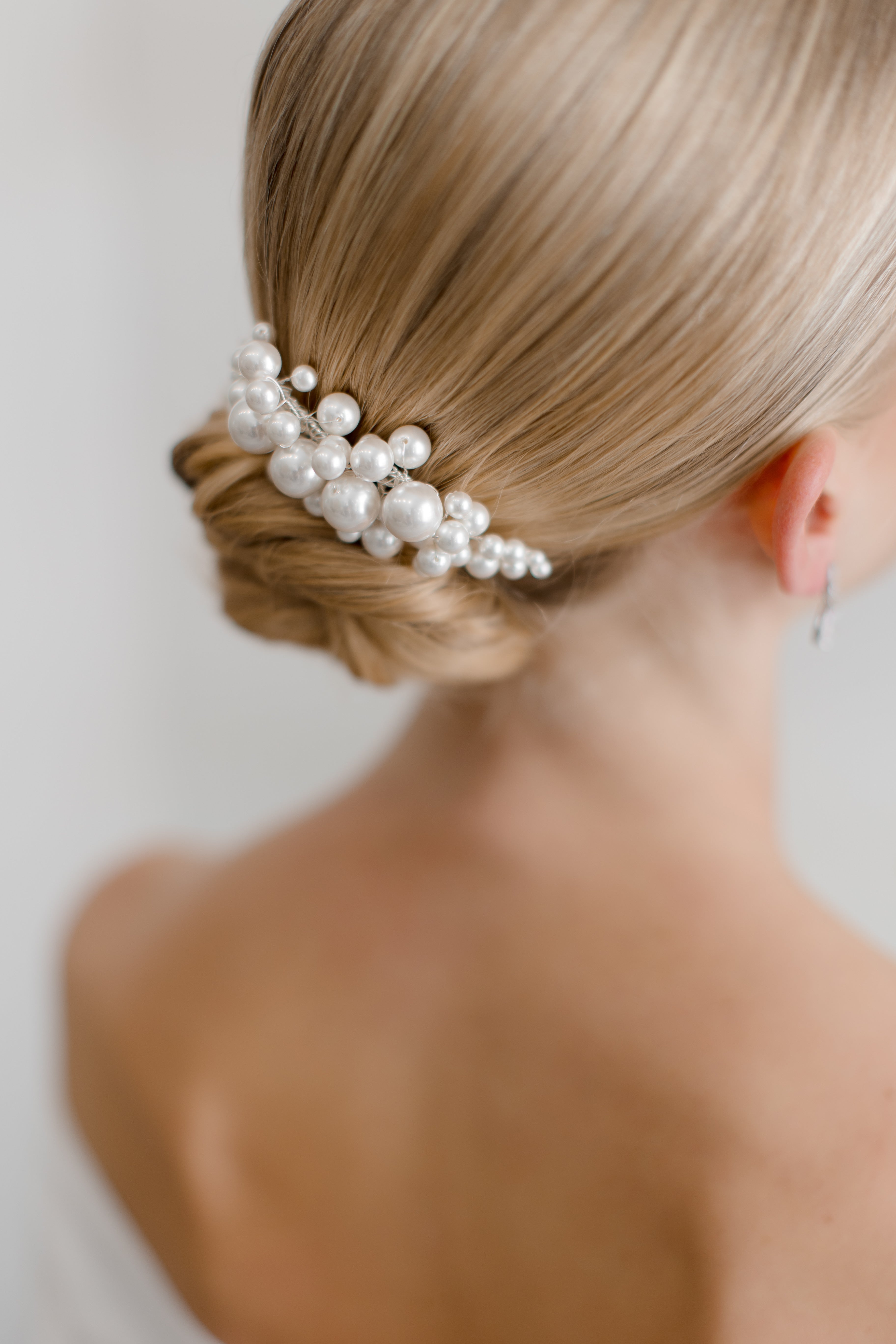 Buy A'el Este - Savannah - Pearl Bridal Comb - Gold online | The White Collection Australia
