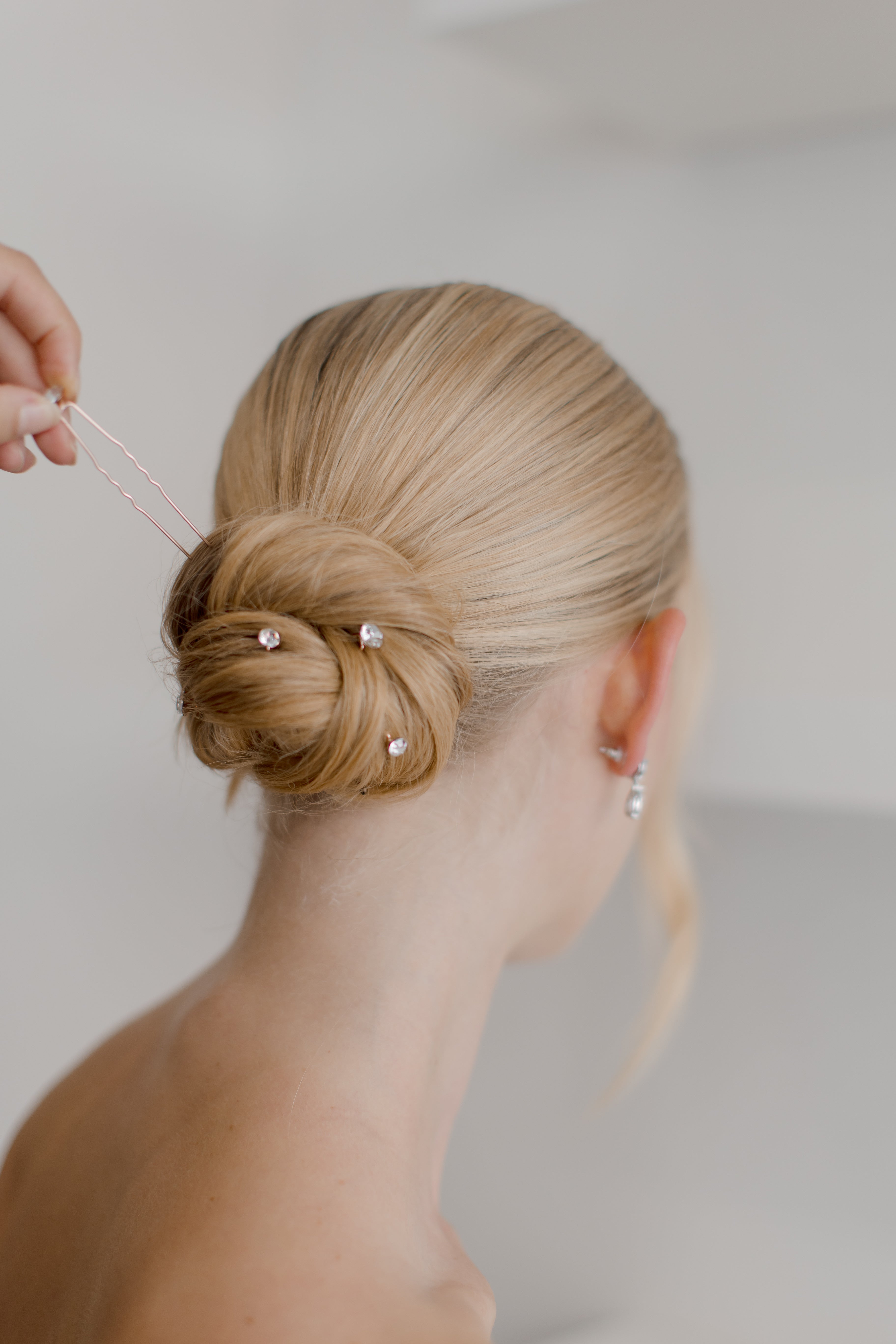 Bridal Crystal Hair Pin Trio