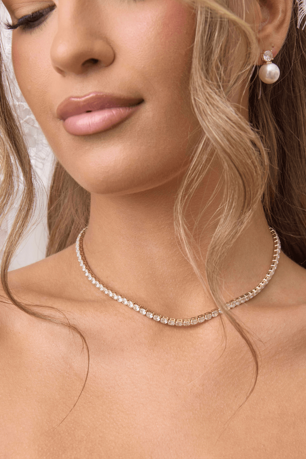 Buy Annabelle - Pearl and Crystal Bridal Stud Earrings online | The White Collection Australia