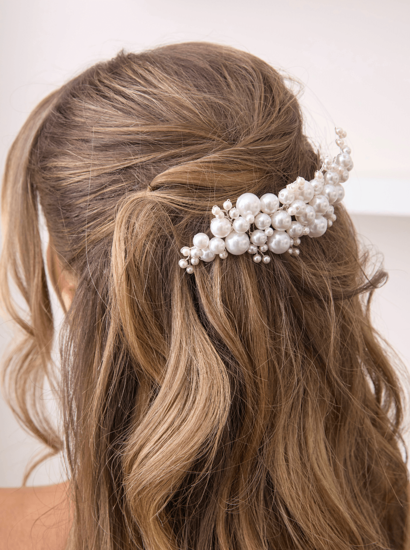 Buy Isabella - Pearl Cluster Bridal Comb online | The White Collection Australia