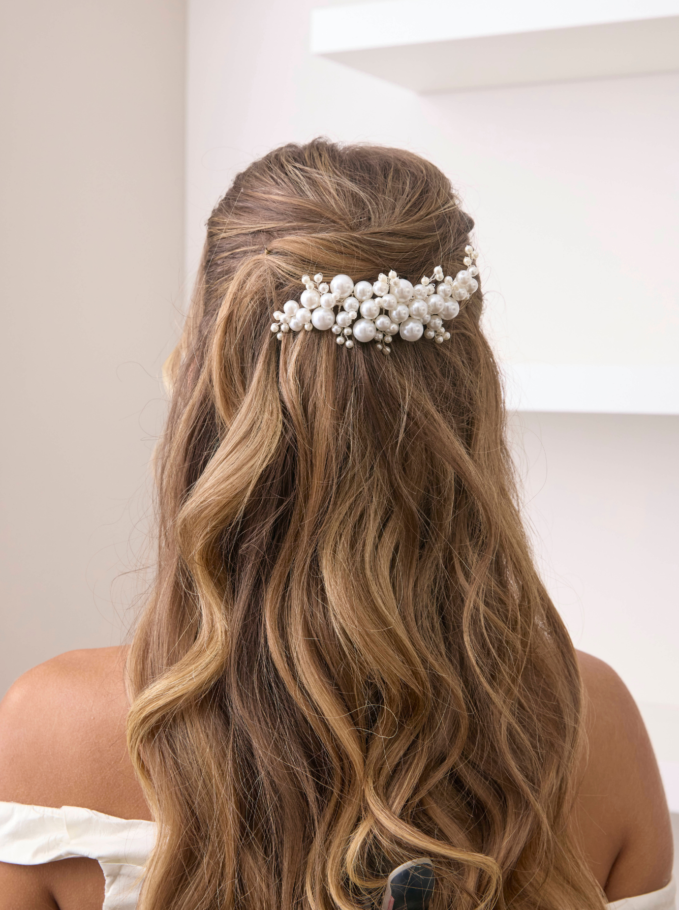 Isabella - Pearl Cluster Bridal Comb