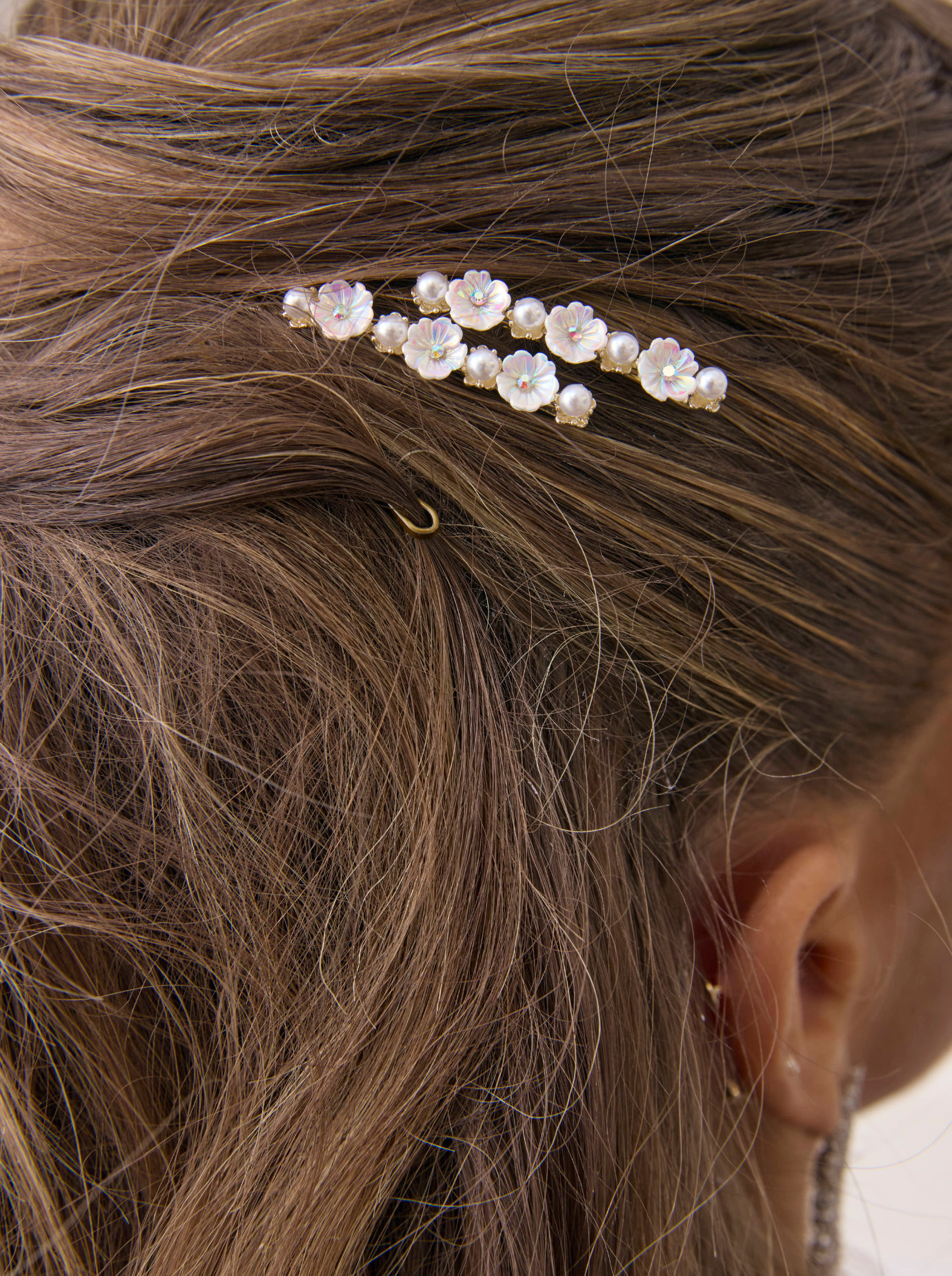 Fifi - Floral and Pearl Hair Pins