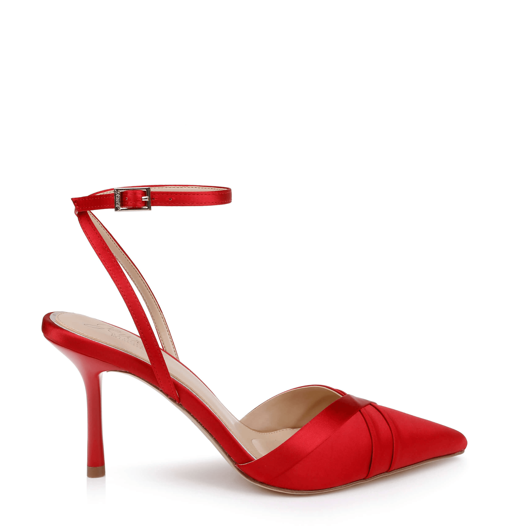 Buy Parklyn - Pointed Toe Ankle Strap Pump - Red online | The White Collection Australia