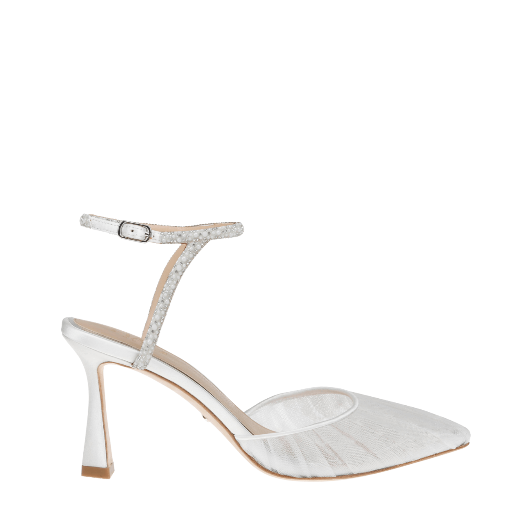 Buy Georgia Pearl - White Tulle Point with Crystal and Pearl Strap online | The White Collection Australia