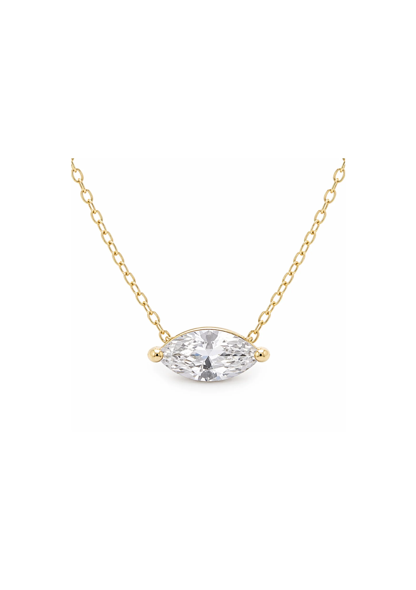 Lola Knight - Juniper Crystal Necklace - 18K Gold