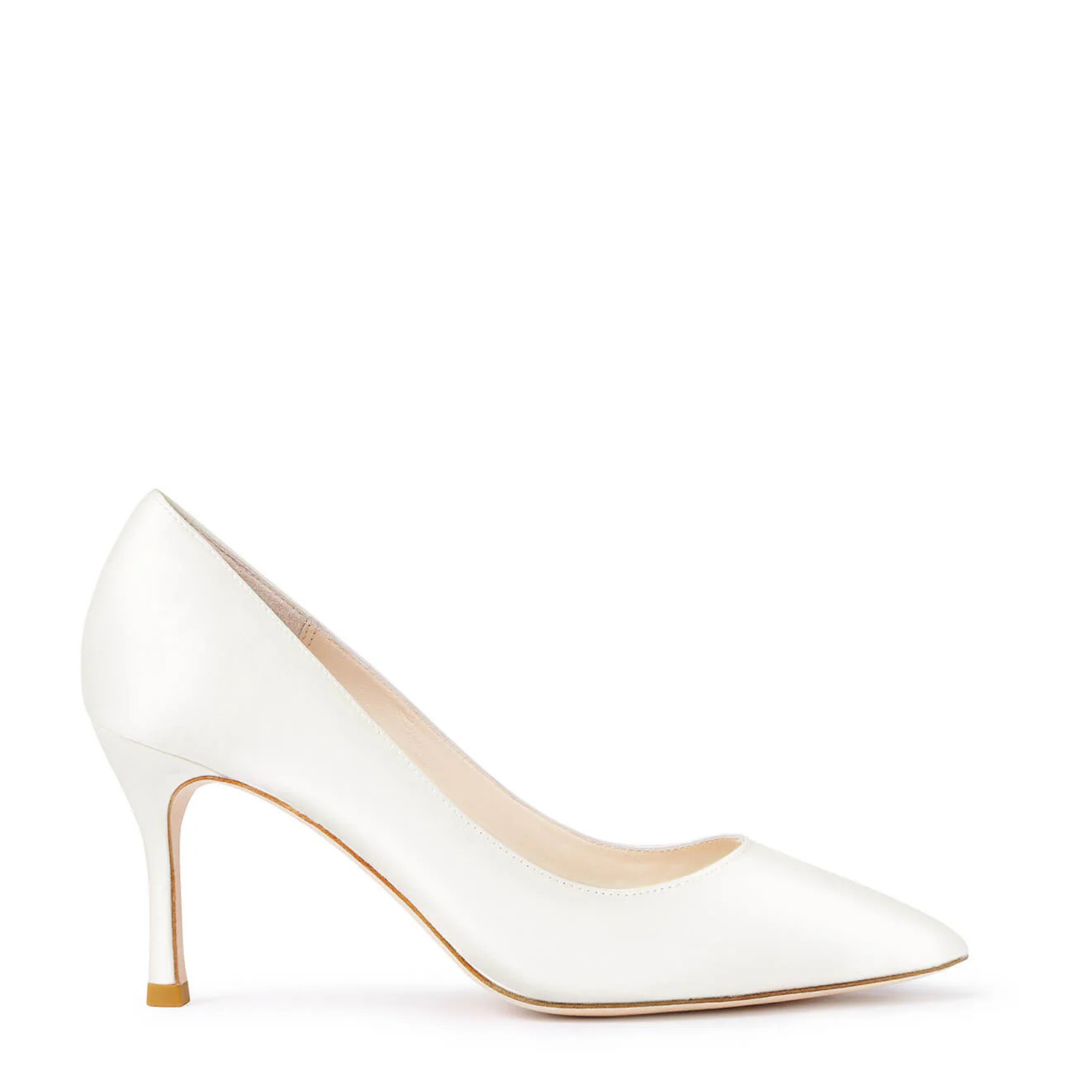 Buy Diana - Classic Silk Satin Bridal Pumps - Ivory online | The White Collection Australia