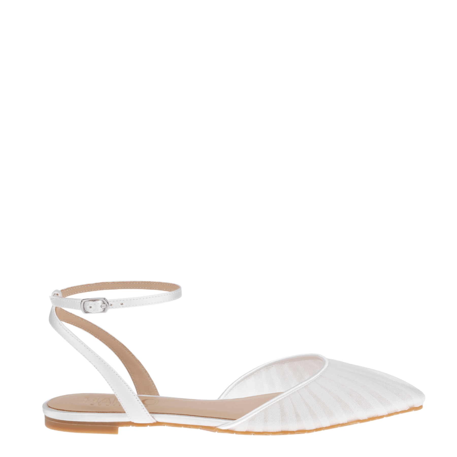 Buy Chanel Tulle - White Tulle Flats online | The White Collection Australia