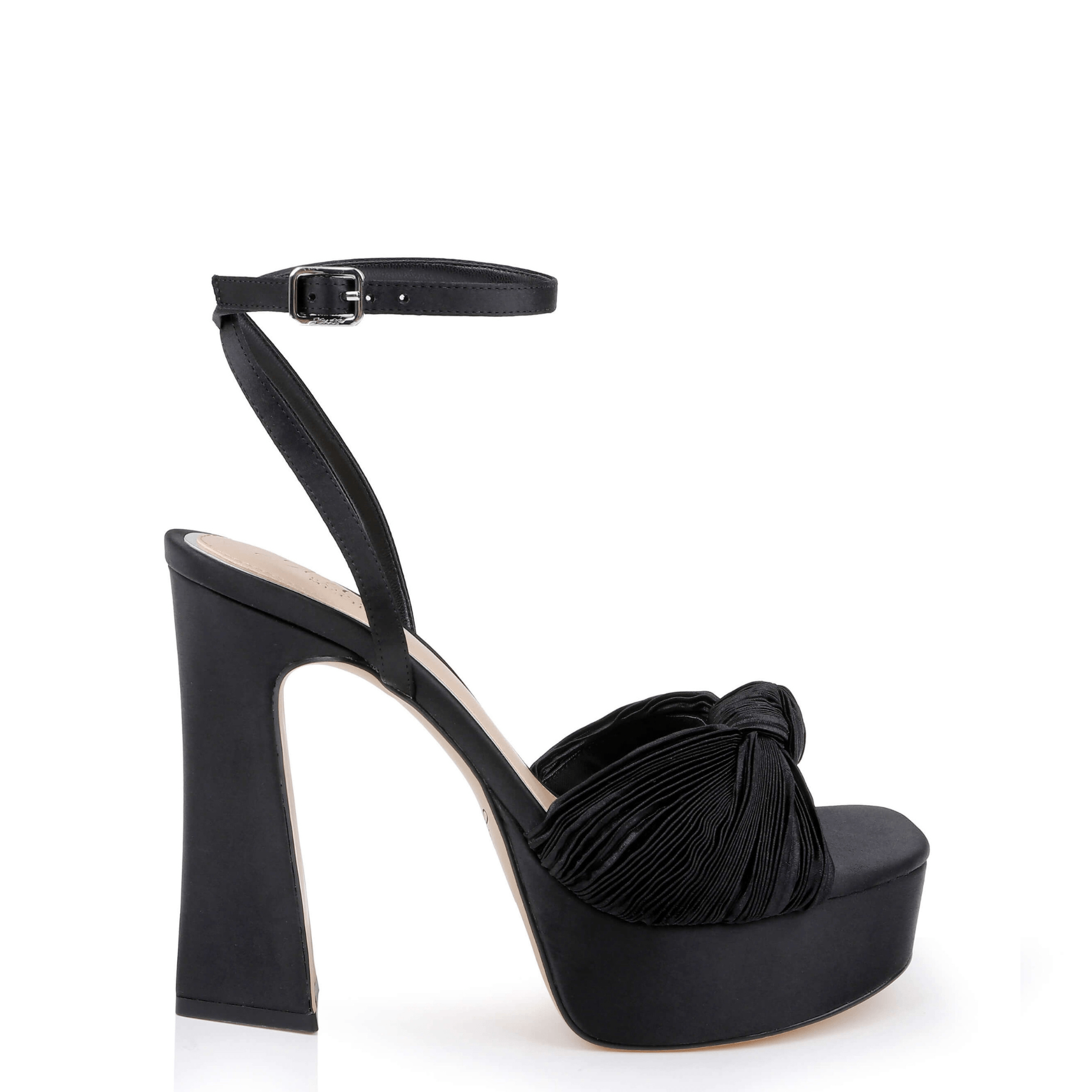 Buy Icelynn - Platform Sandal with Heart-Shaped Buckle - Black online | The White Collection Australia
