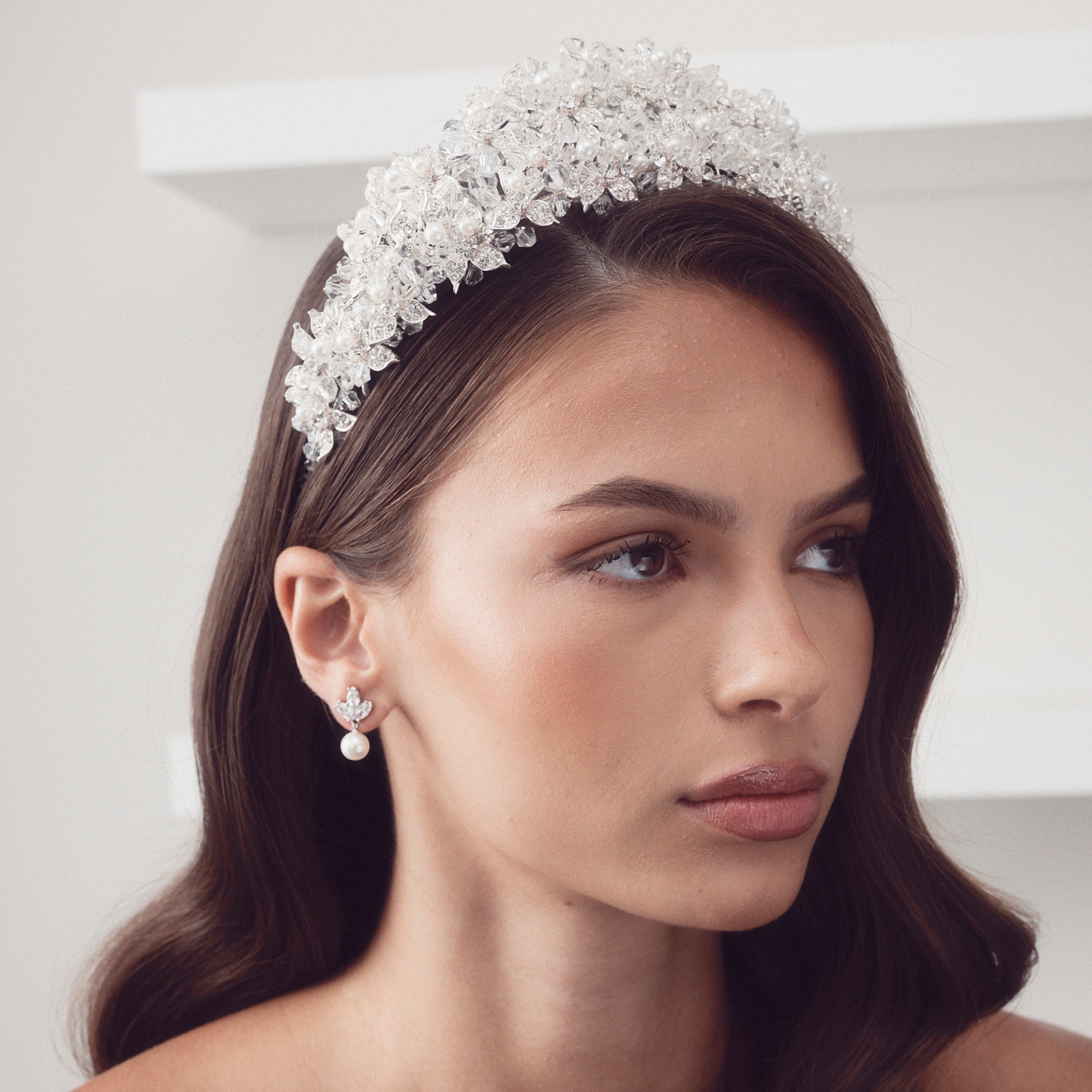 Lola - Pretty Pearl Drop Bridal Earrings