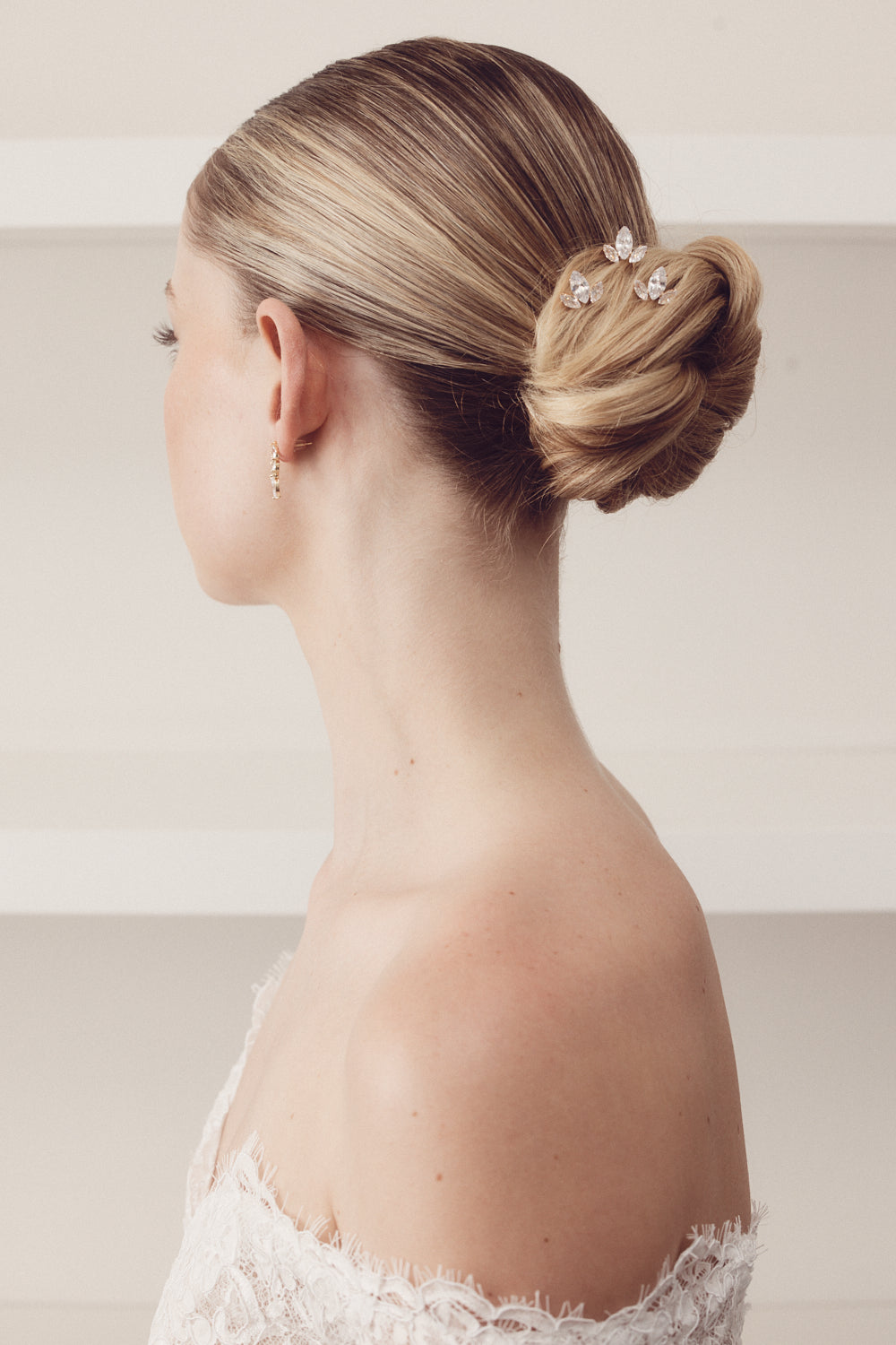 Buy Effie | Marquise Crystal Bridal Hair Pin Trio online | The White Collection Australia
