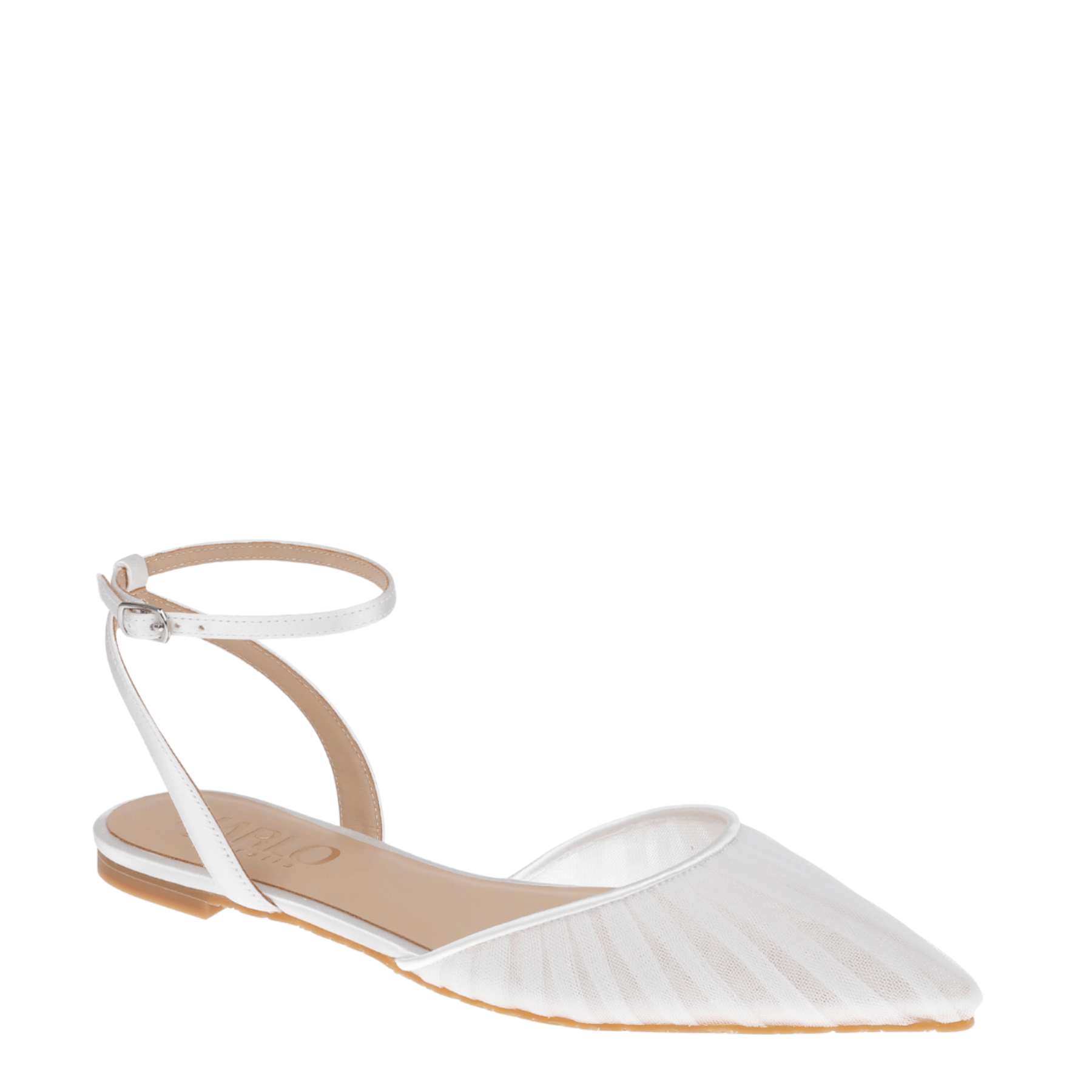 Buy Chanel Tulle - White Tulle Flats online | The White Collection Australia