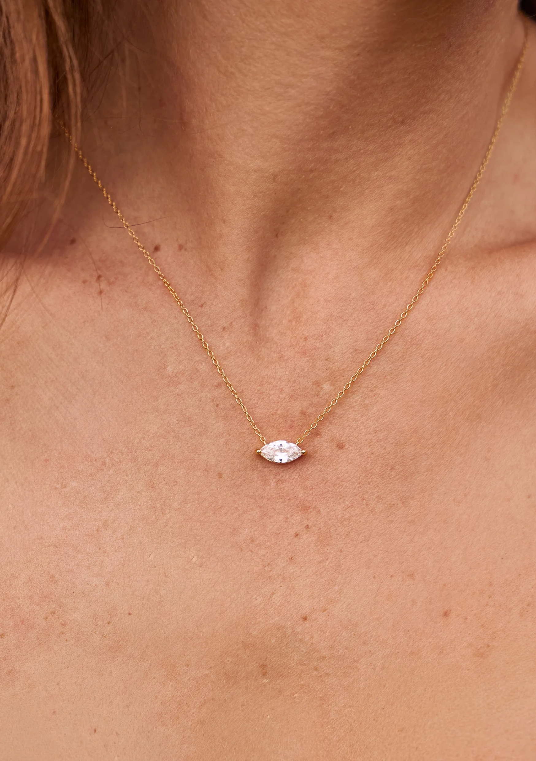 Lola Knight - Juniper Crystal Necklace - 18K Gold