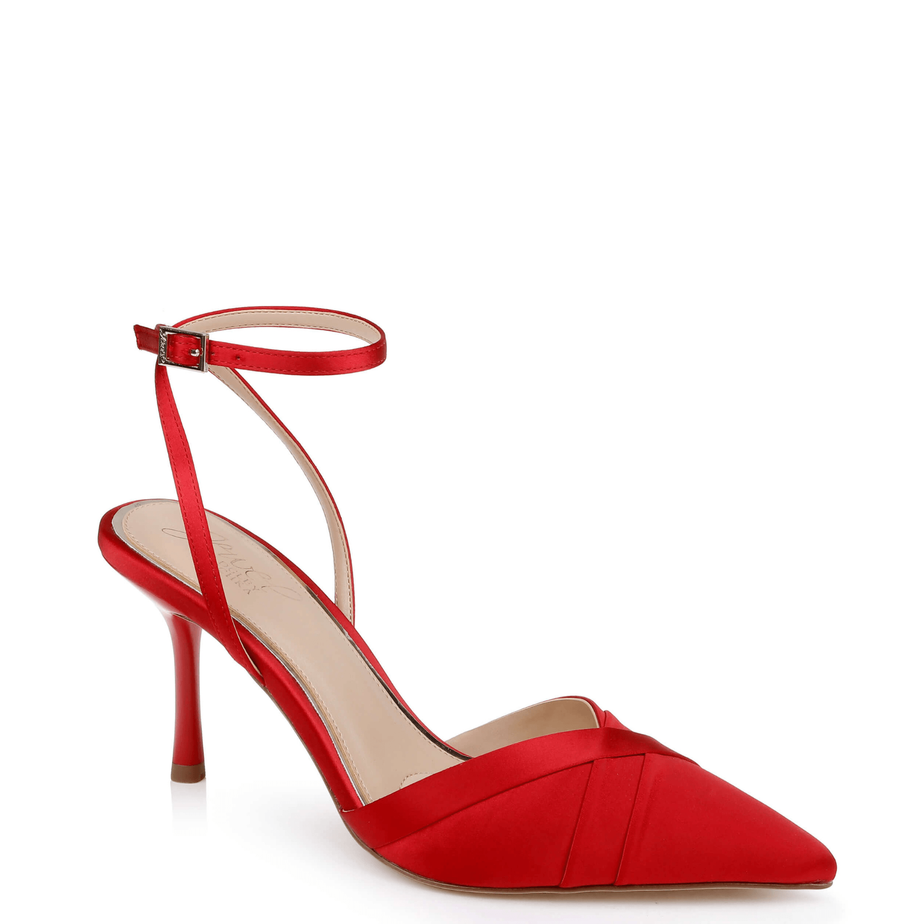 Buy Parklyn - Pointed Toe Ankle Strap Pump - Red online | The White Collection Australia