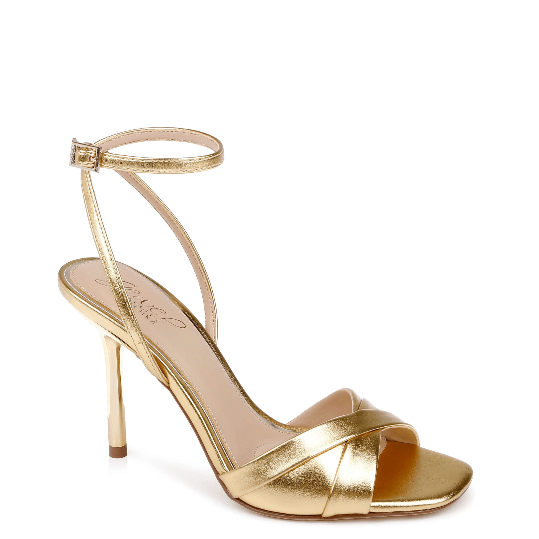 Buy Parisa - Cross Front Stiletto Sandals - Gold online | The White Collection Australia