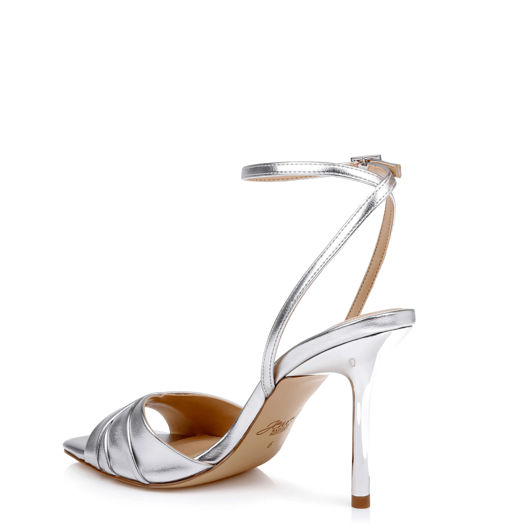 Buy Parisa - Cross Front Stiletto Sandals - Silver online | The White Collection Australia
