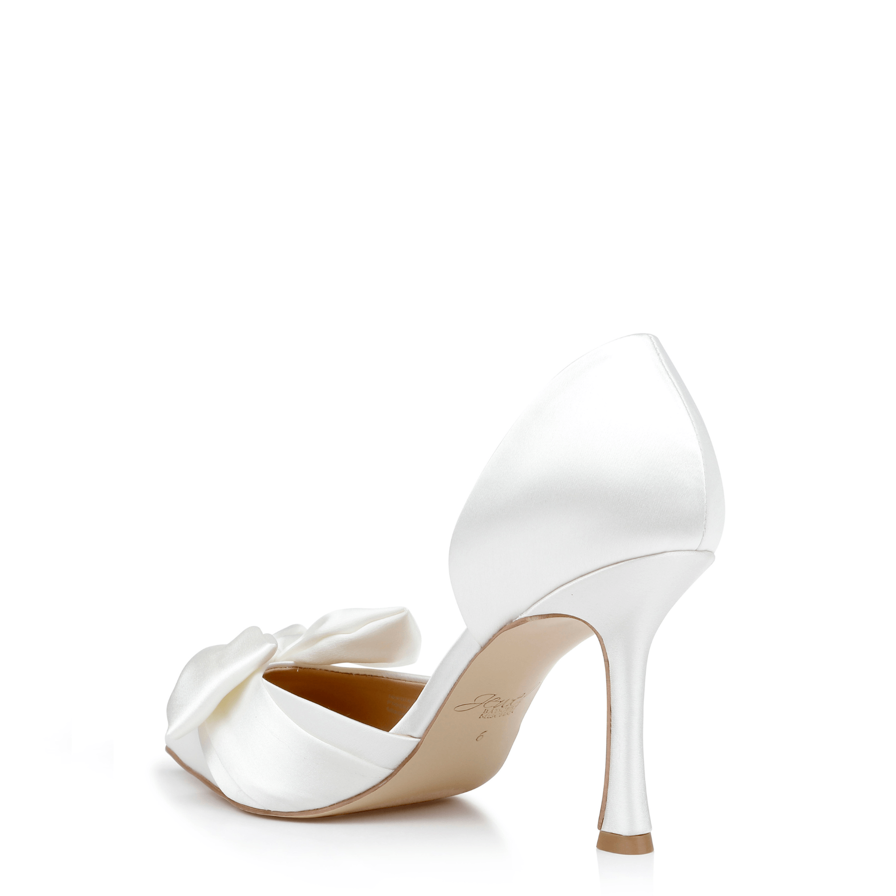 Buy Sidney - Pointed Toe Bow d'Orsay Pumps - Ivory online | The White Collection Australia