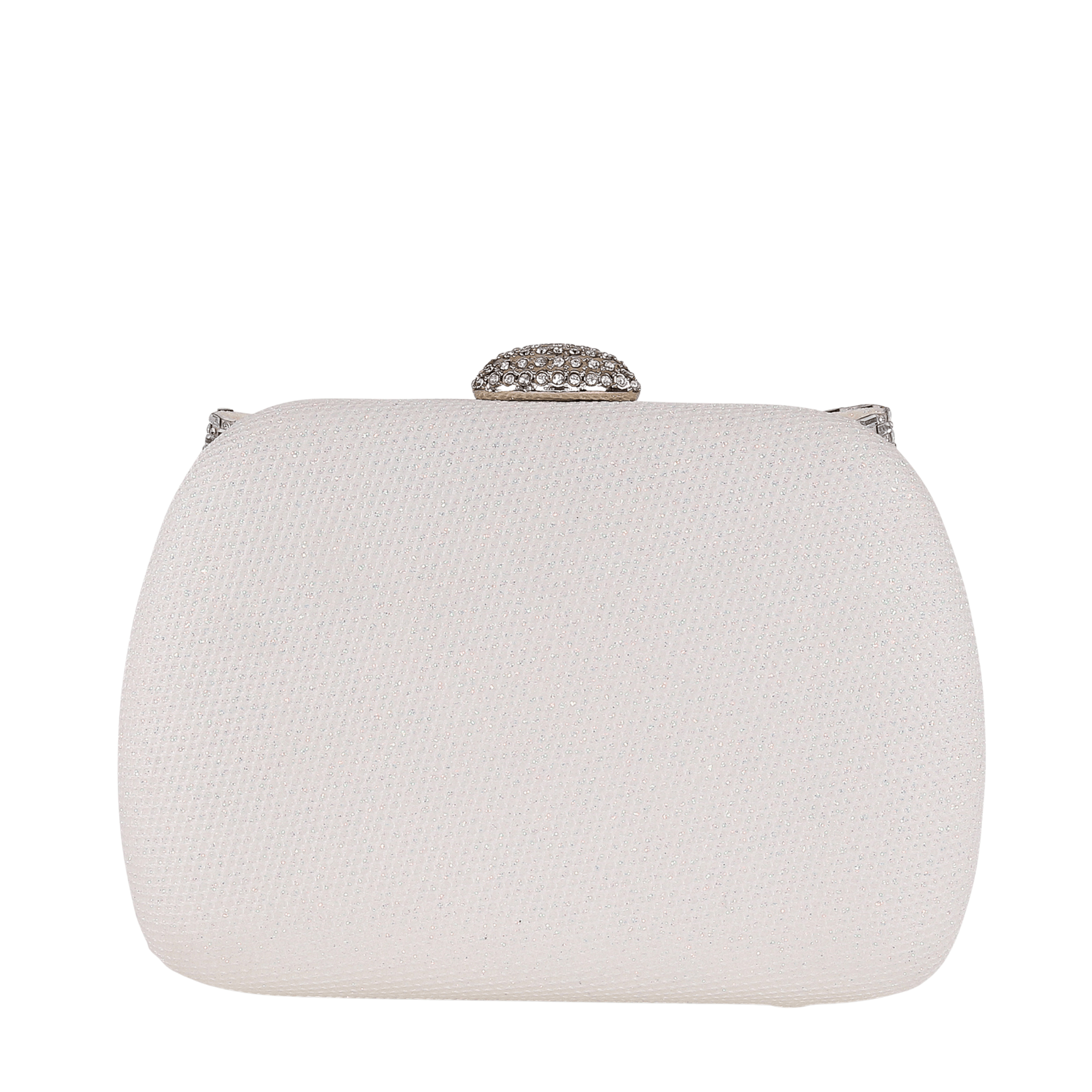 Buy Emmy - Crystal Bow Clutch - Soft White online | The White Collection Australia