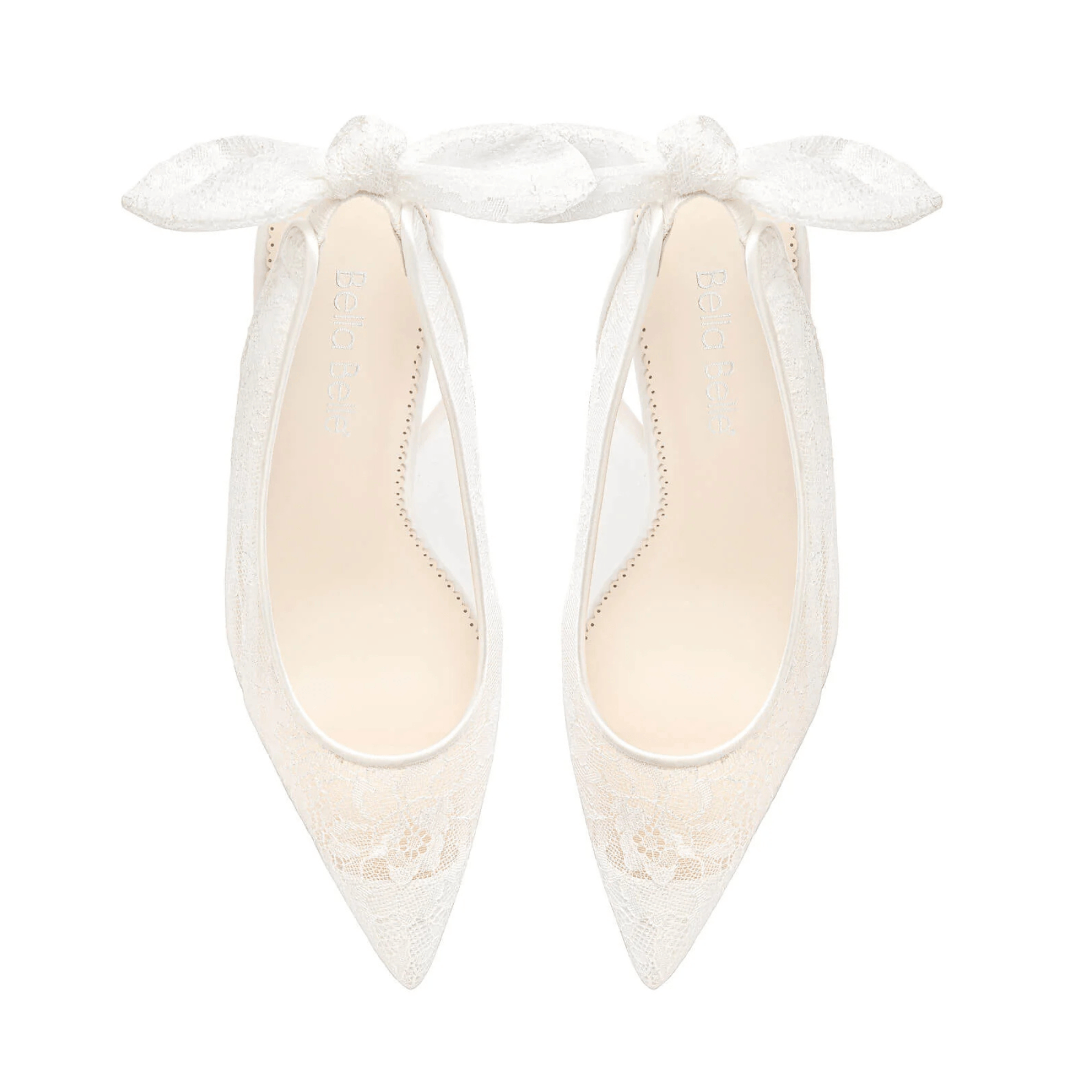 Buy Monroe - Lace Slingback Bridal Stilettos - Ivory online | The White Collection Australia