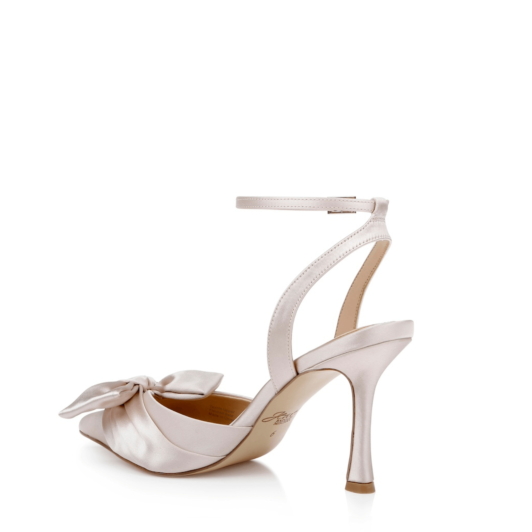 Buy Francine - Pointed Toe Stiletto with Bow - Champagne Nude online | The White Collection Australia