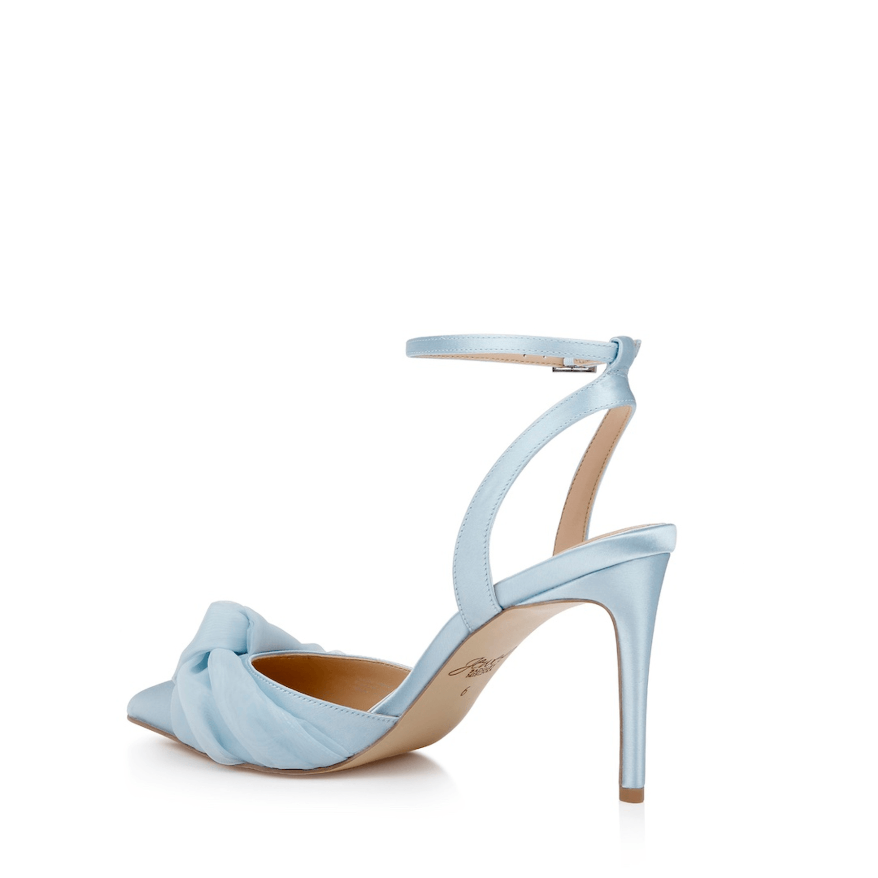 Buy Federica - Pointed Toe Ankle Strap Pumps - Sky Blue online | The White Collection Australia