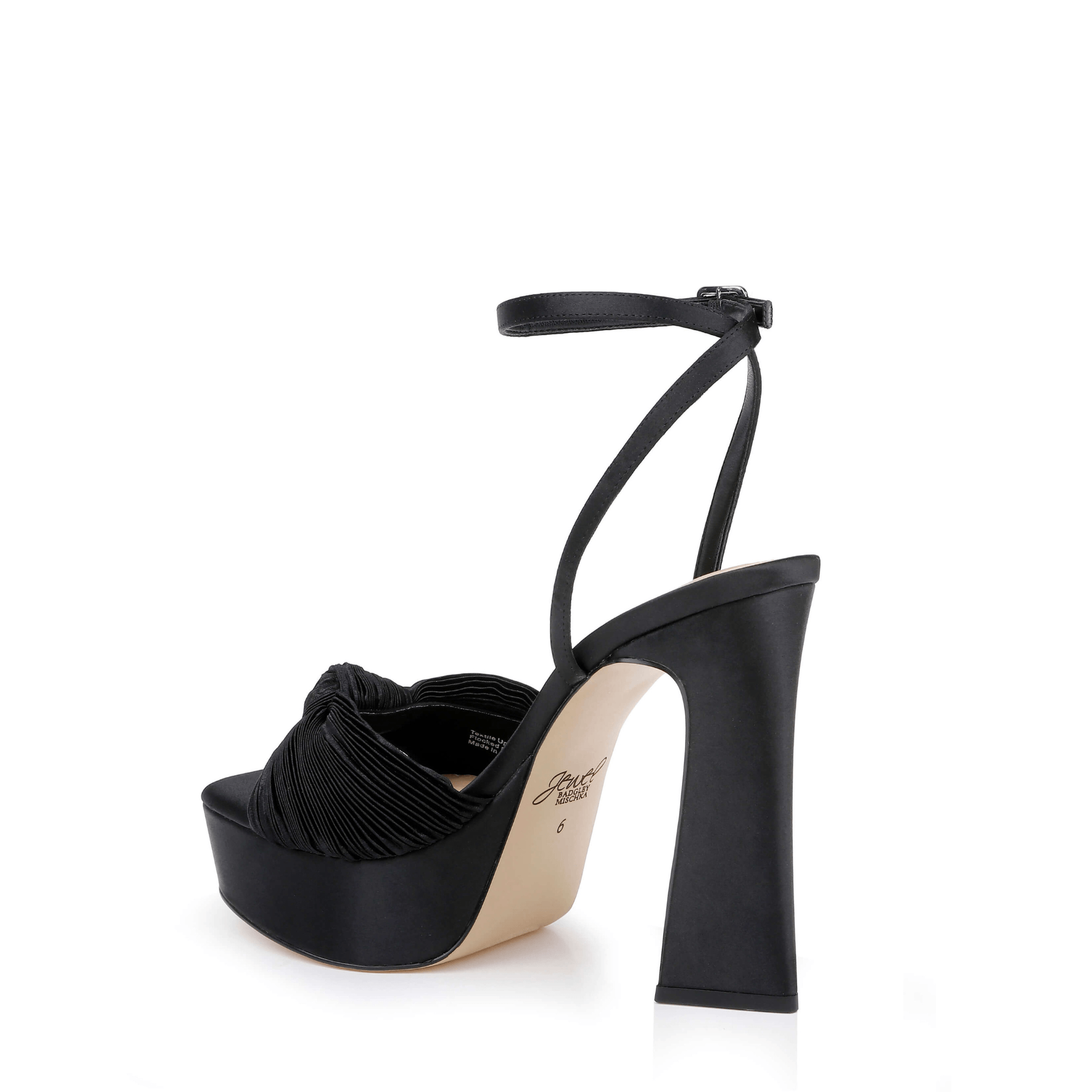 Buy Icelynn - Platform Sandal with Heart-Shaped Buckle - Black online | The White Collection Australia
