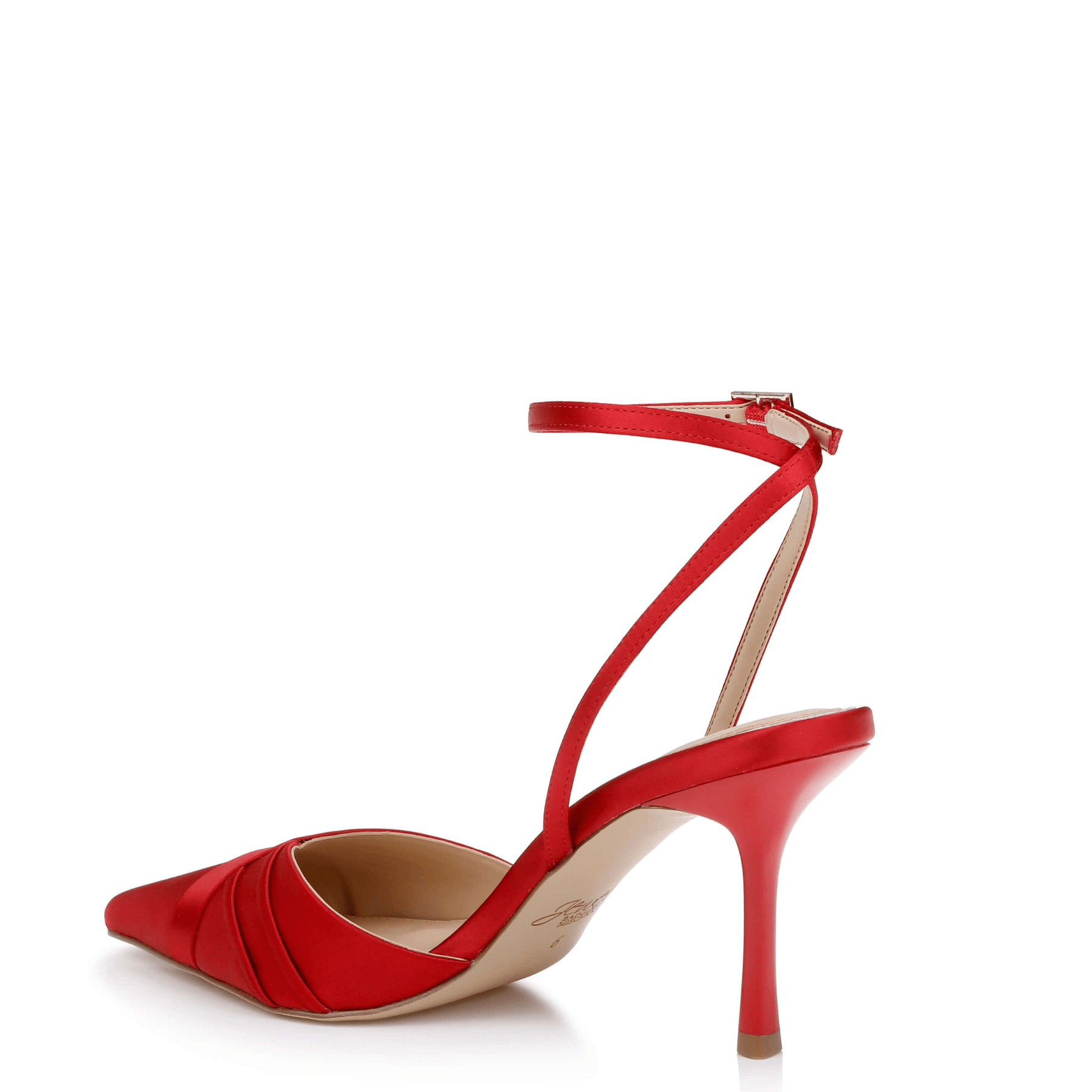 Buy Parklyn - Pointed Toe Ankle Strap Pump - Red online | The White Collection Australia