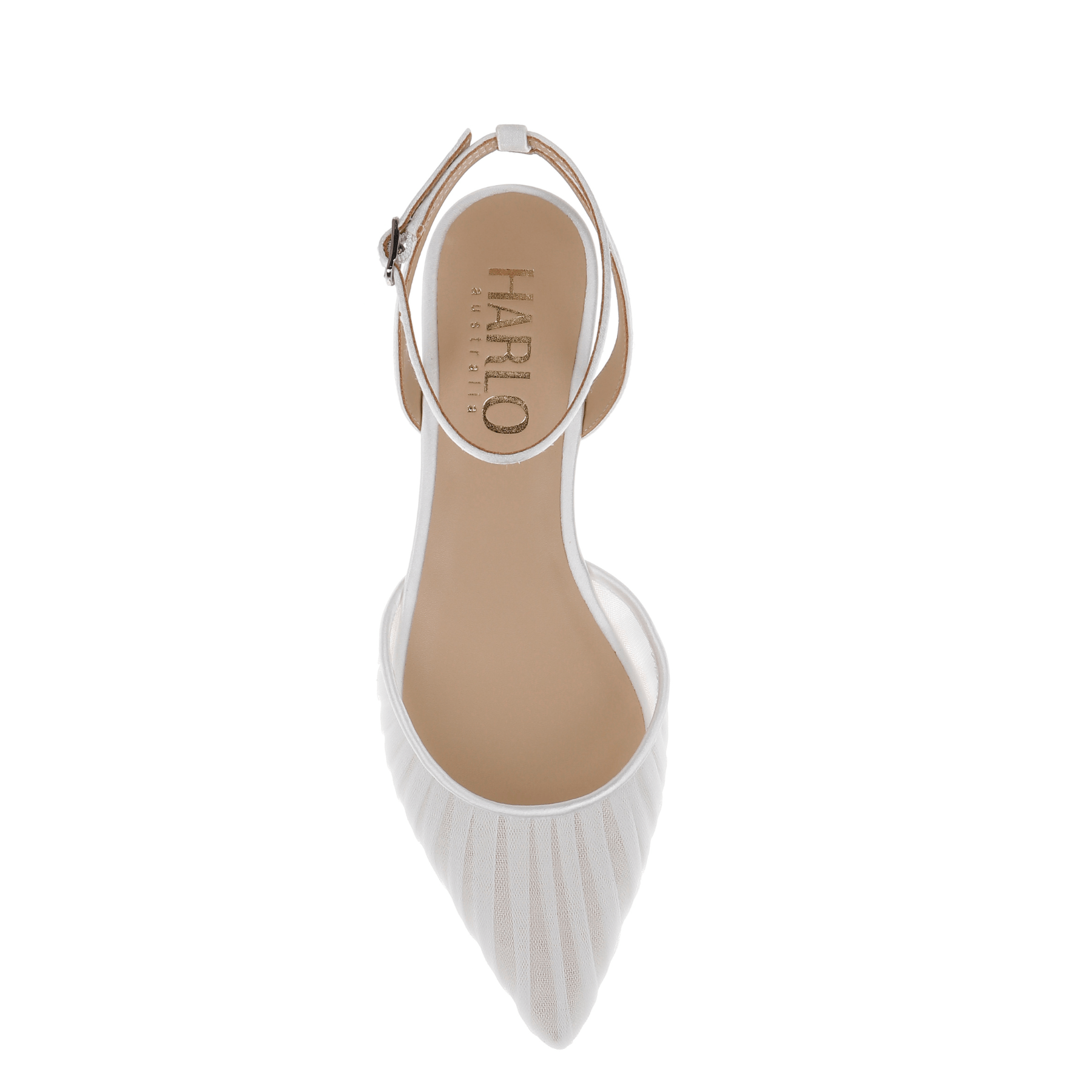 Buy Chanel Tulle - White Tulle Flats online | The White Collection Australia
