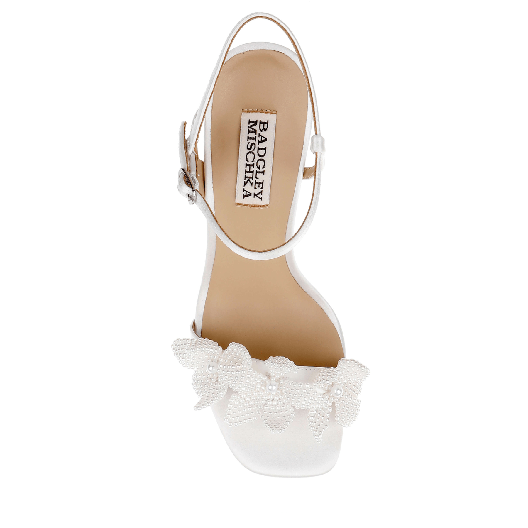 Buy Wicket - Flower Embellished Platform Sandal - Soft White online | The White Collection Australia