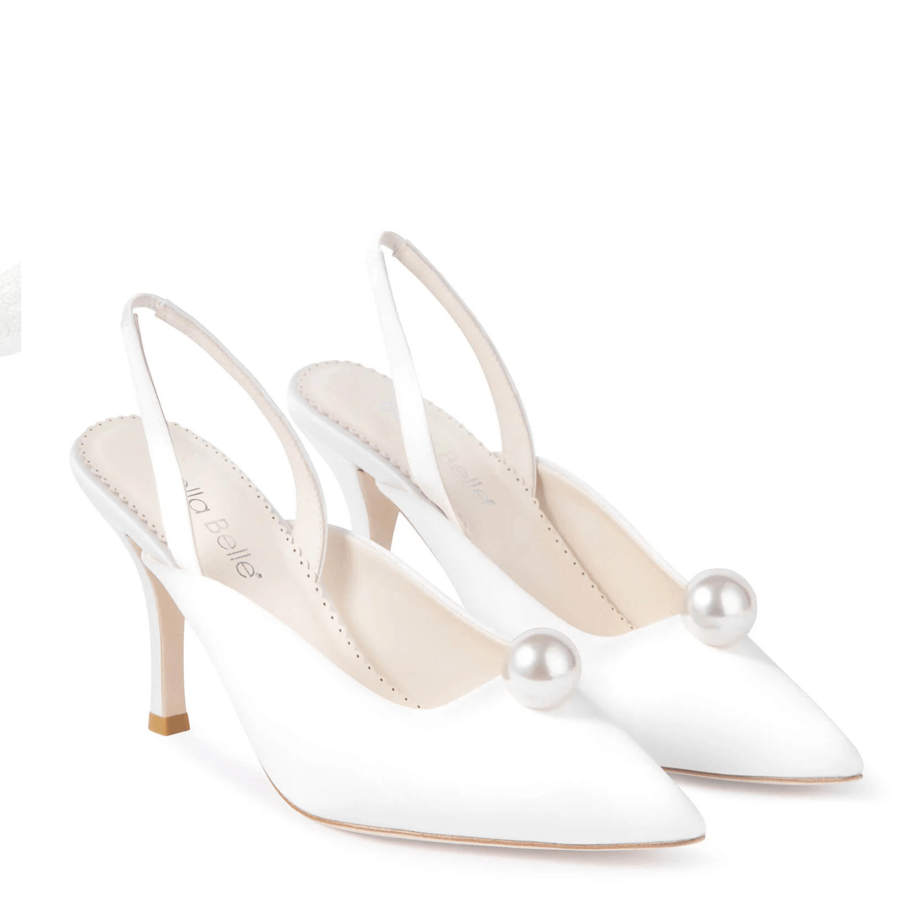 Buy Misha - Pearl Slingback Bridal Heels - Ivory online | The White Collection Australia