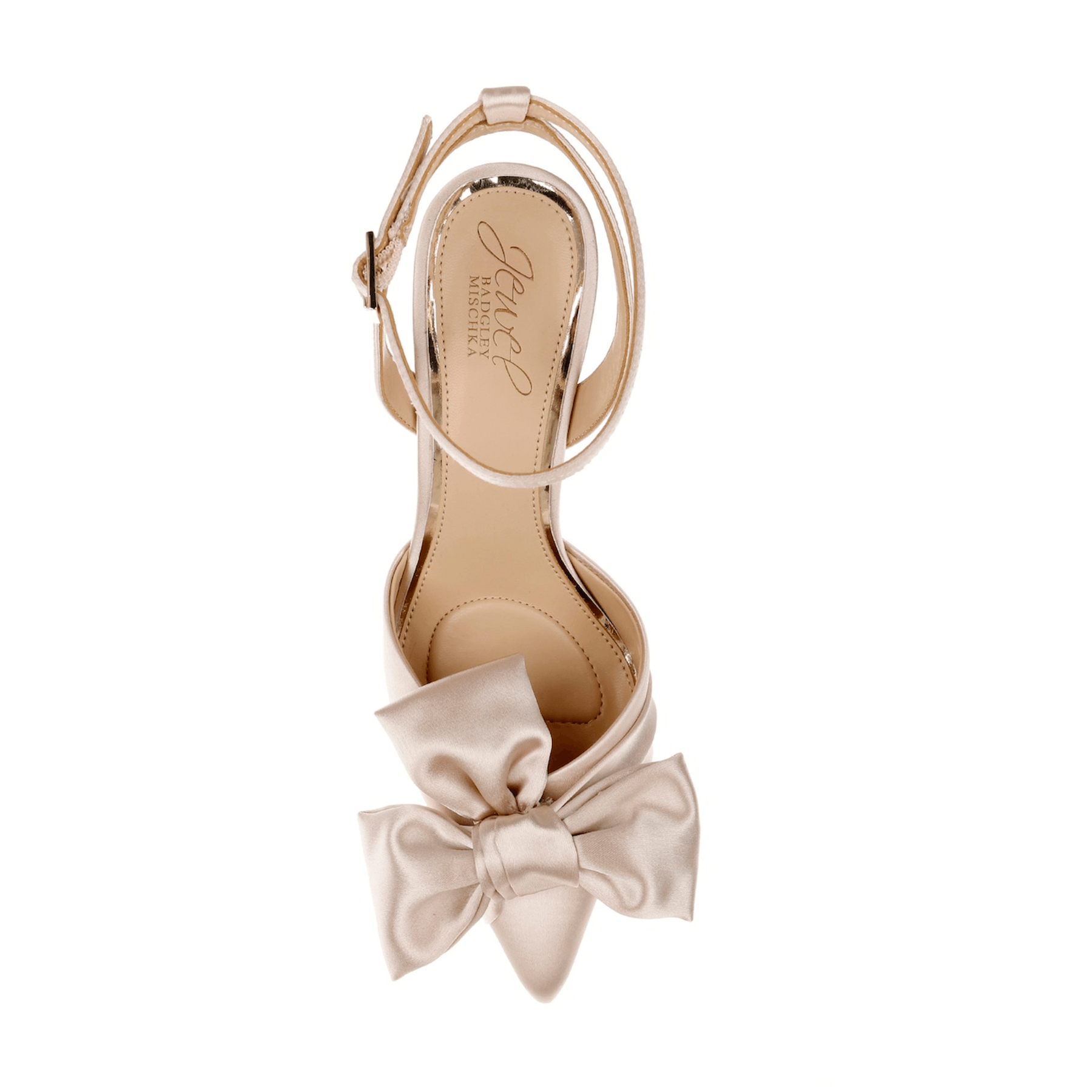 Buy Francine - Pointed Toe Stiletto with Bow - Champagne Nude online | The White Collection Australia
