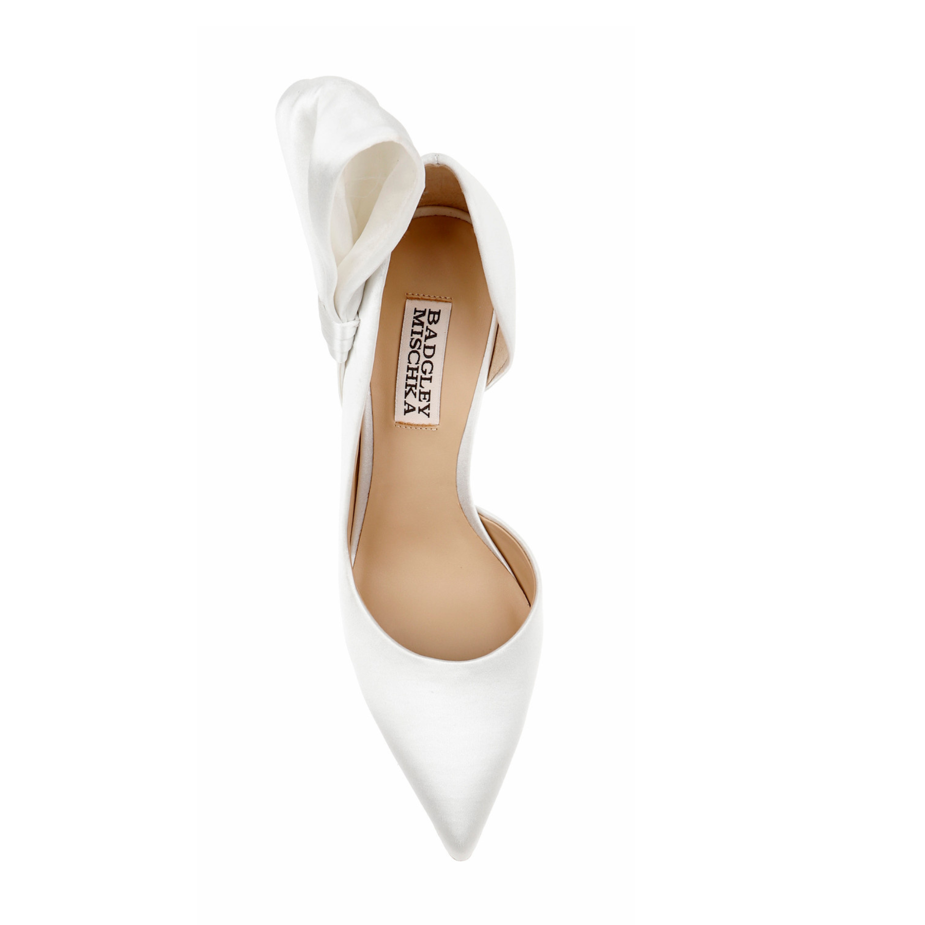 Buy Alejandra - Bow Satin Pointed Toe High Heels - White online | The White Collection Australia