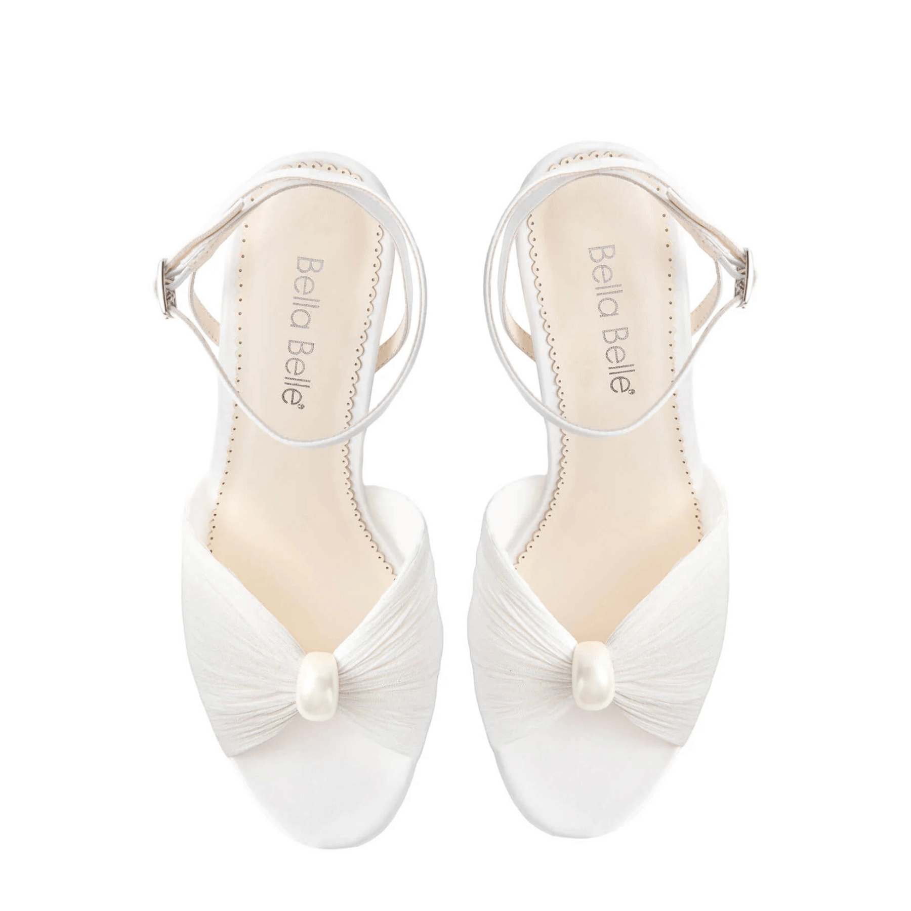 Buy Demi - Pearl Tulle Stiletto Bridal Sandals - Ivory online | The White Collection Australia