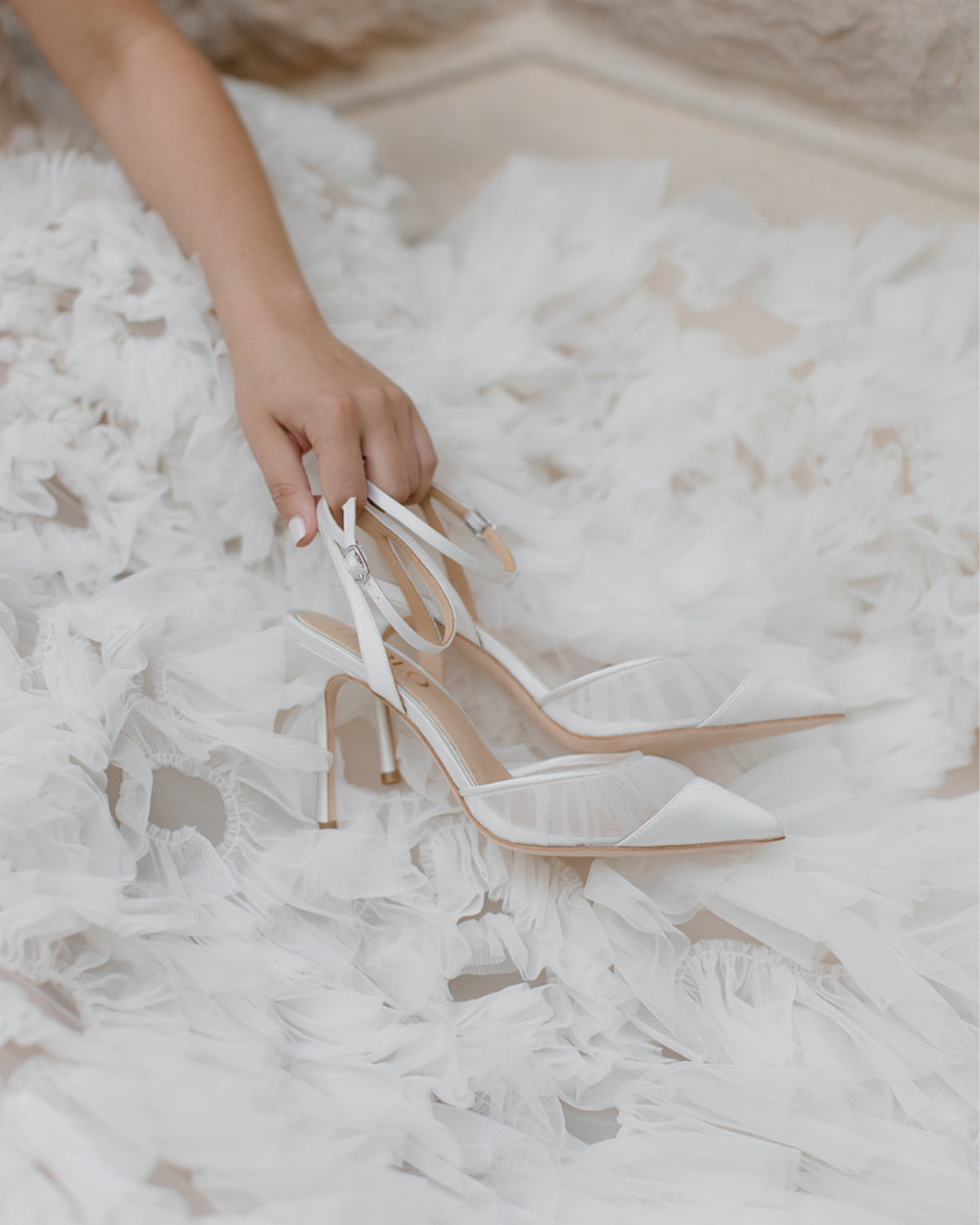 Chantelle Tulle - White Tulle Bridal Point