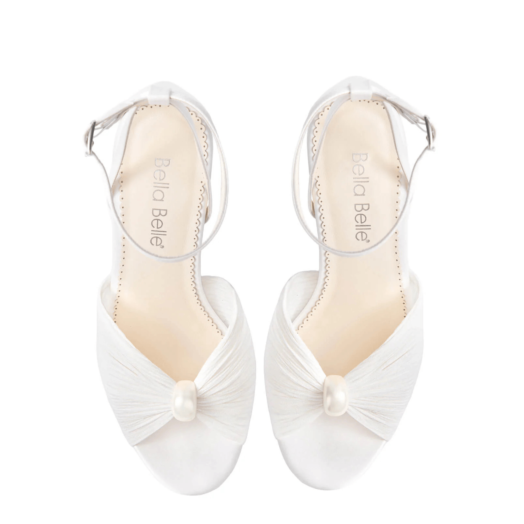 Buy Lexi - Pearl Platform Bridal Heels - Ivory online | The White Collection Australia
